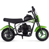 49cc Mini Dirt Bike, Gas Powered 2-Stroke Engine, Black and Green